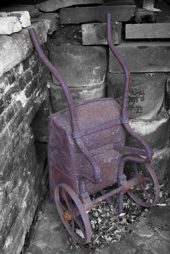 Rusty Old Wheelbarrow