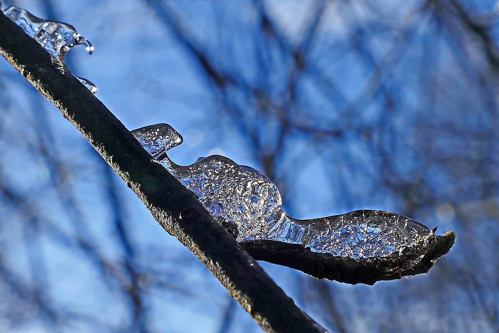 Rutschbahn für Eiskristalle