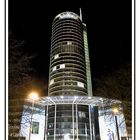 RWE Tower Essen bei Nacht