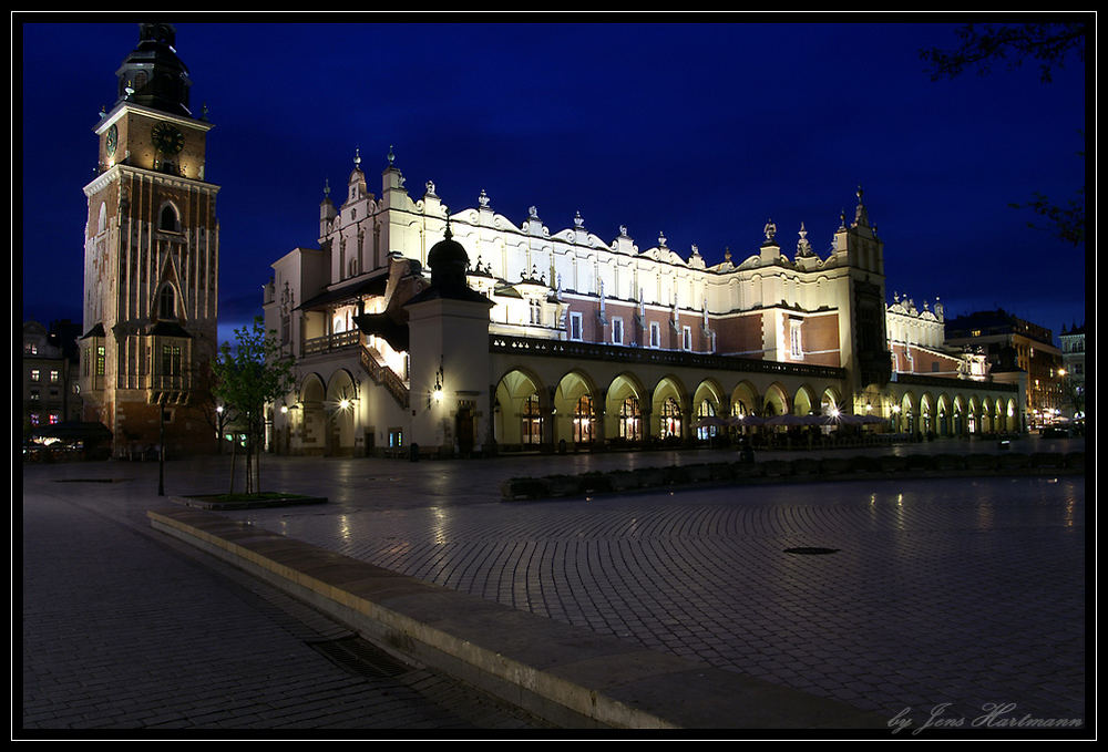 Rynek,im Zentrum von Krakow