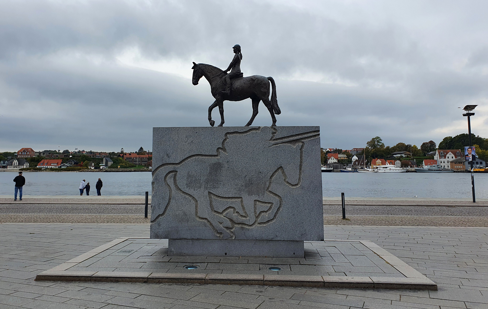 Rytterstatue am Hafen