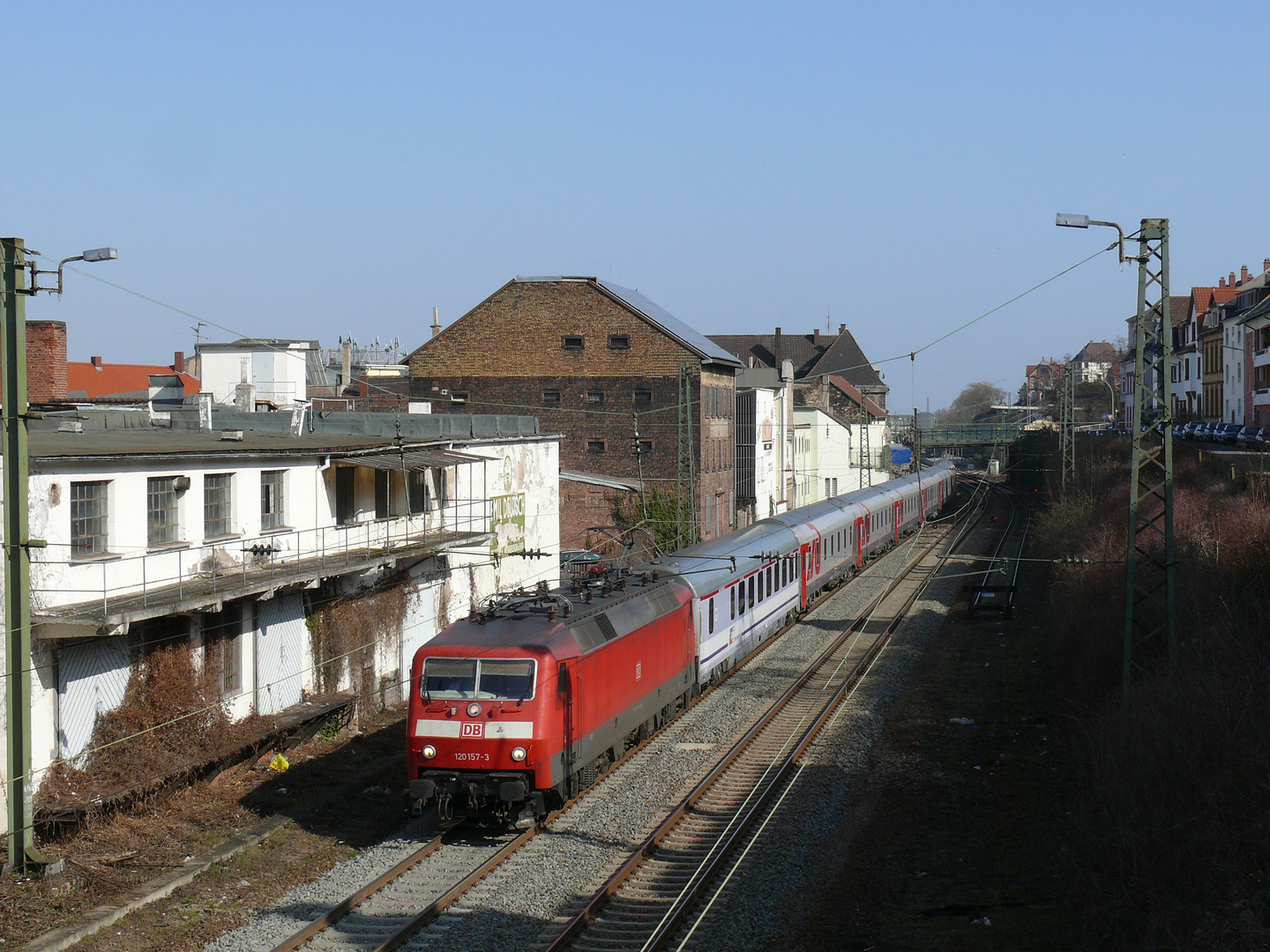 RZD Schlafwagenzug in Neustadt