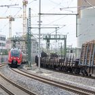 S-Bahn bei der Einfahrt in den Hauptbahnhof Erlangen