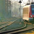 S Bahn einfahrt in Unna Königsborn