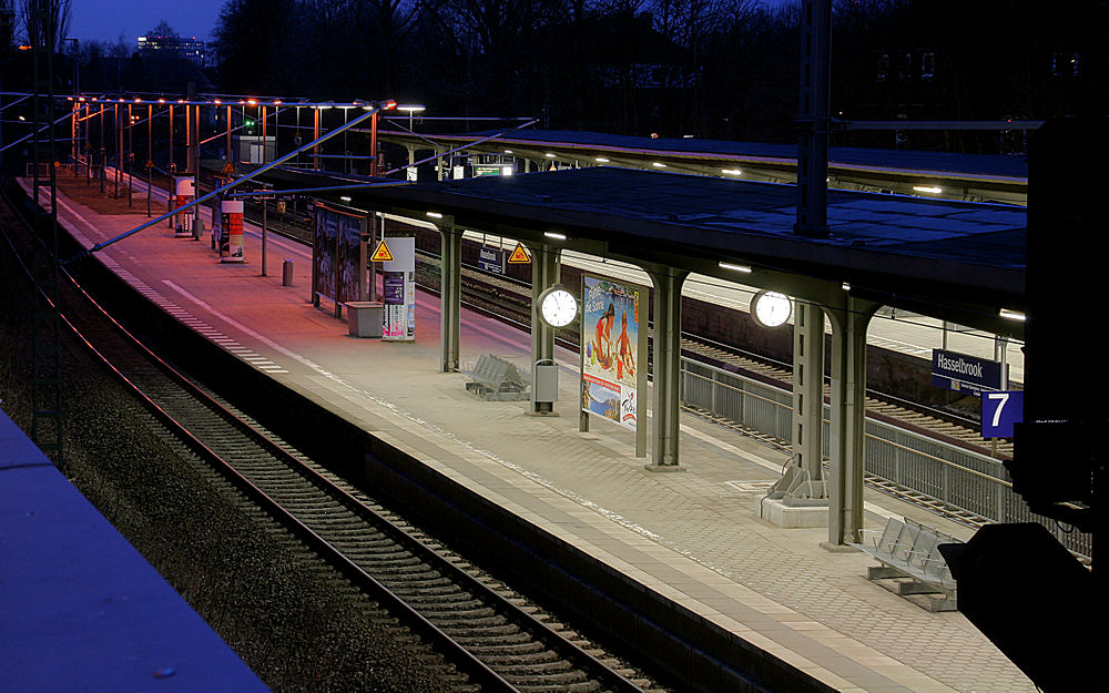 S-Bahn Haltepunkt Hasselbrook in Hamburg