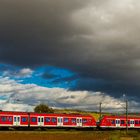 S-Bahn macht das Foto bunt