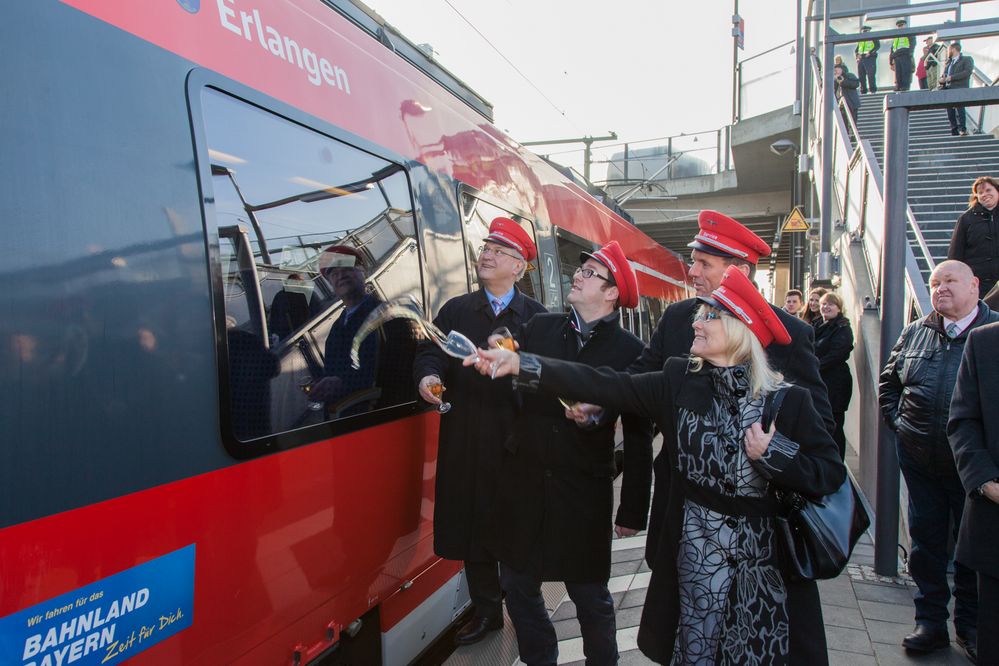 S-Bahn-Taufe in Erlangen