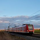 S-Bahn vor Abendhimmel