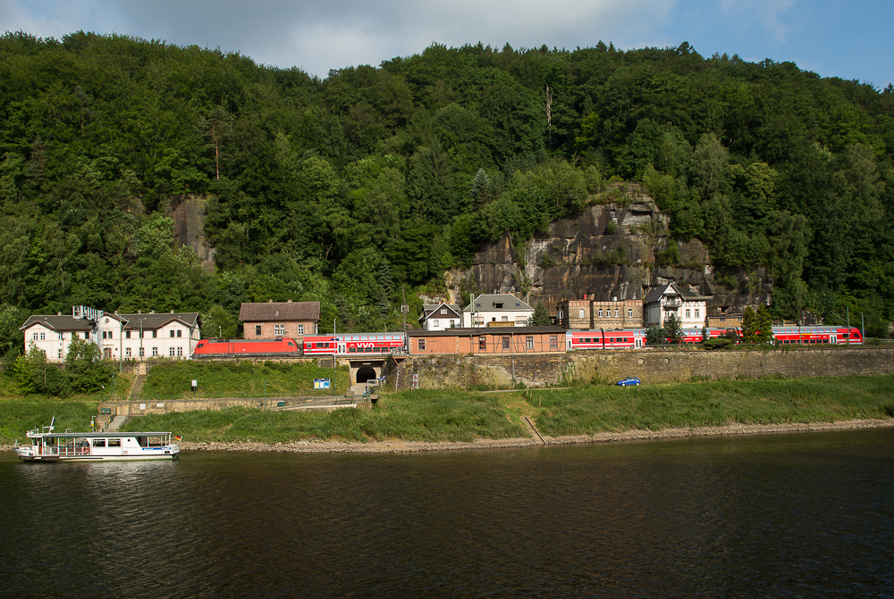 S-Bahn-Zug in Schöna