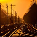 S-Bahnhof Berlin-Rahnsdorf bei Sonnenuntergang1