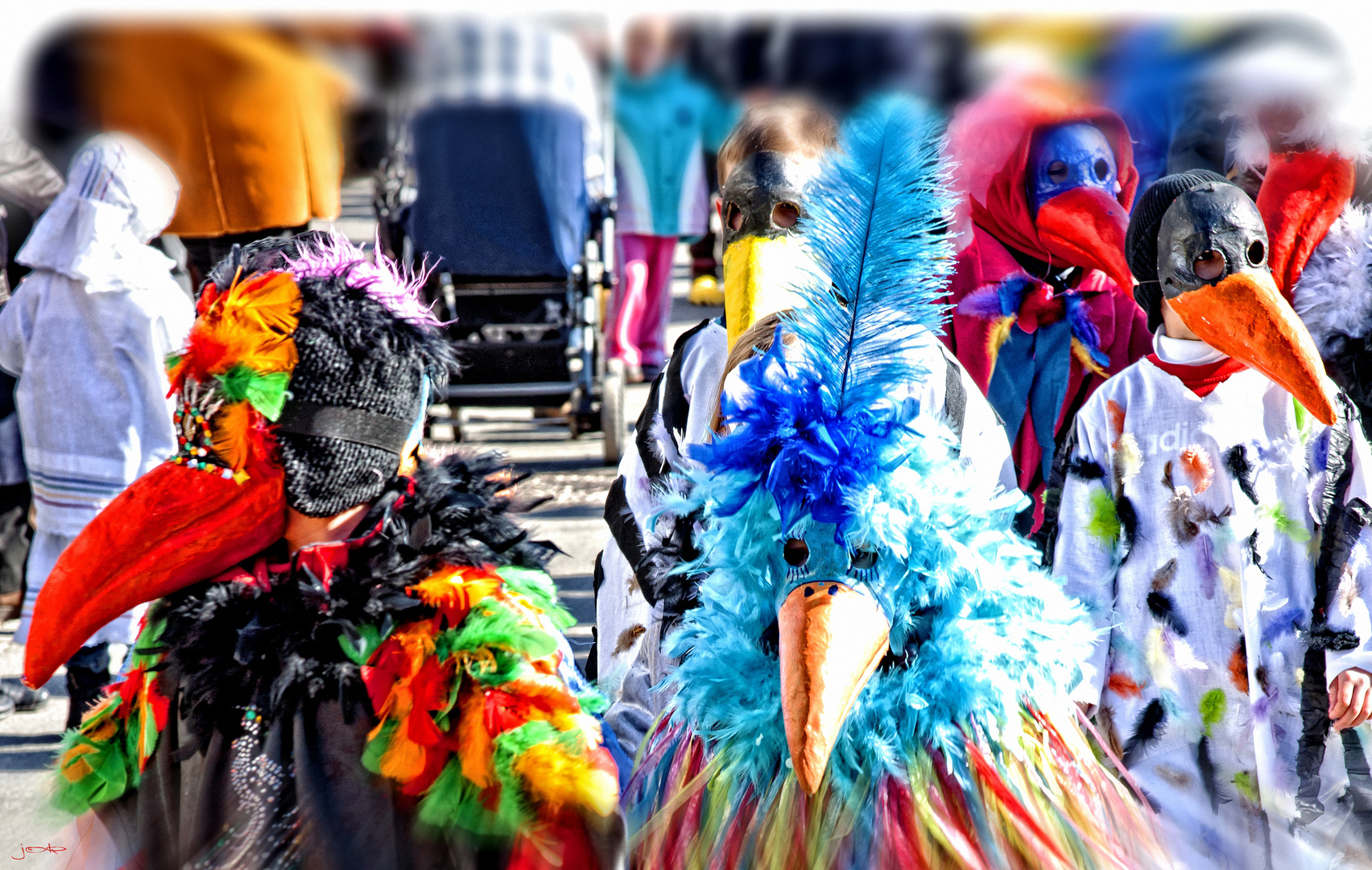 S C H R A G E V O G E L Foto Bild Fasching Bunt Menschen Bilder Auf Fotocommunity