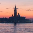 S. Giorgio Maggiore bei Sonnenuntergang