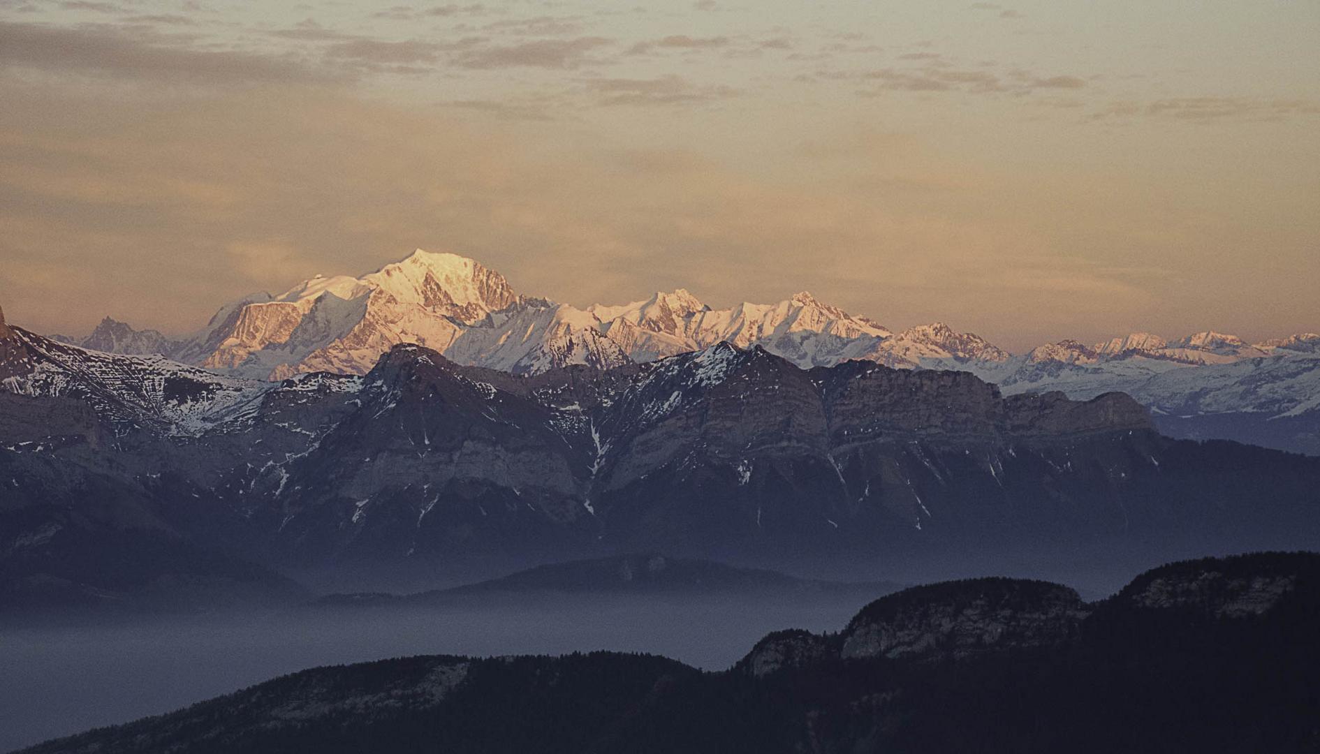 Sa Majesté le Mont Blanc....