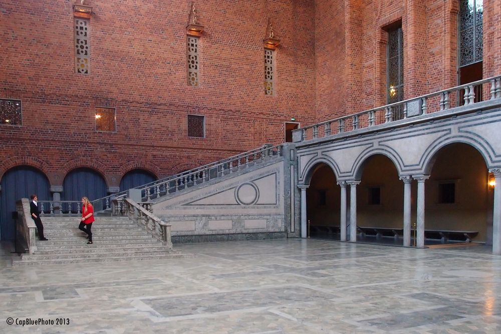 Saal im Rathaus von Stockholm