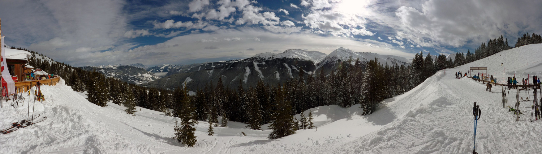 Saalbach-Hinterglemm, Schattberg-Ost, Simal-Alm, 220-Grad-Panorama