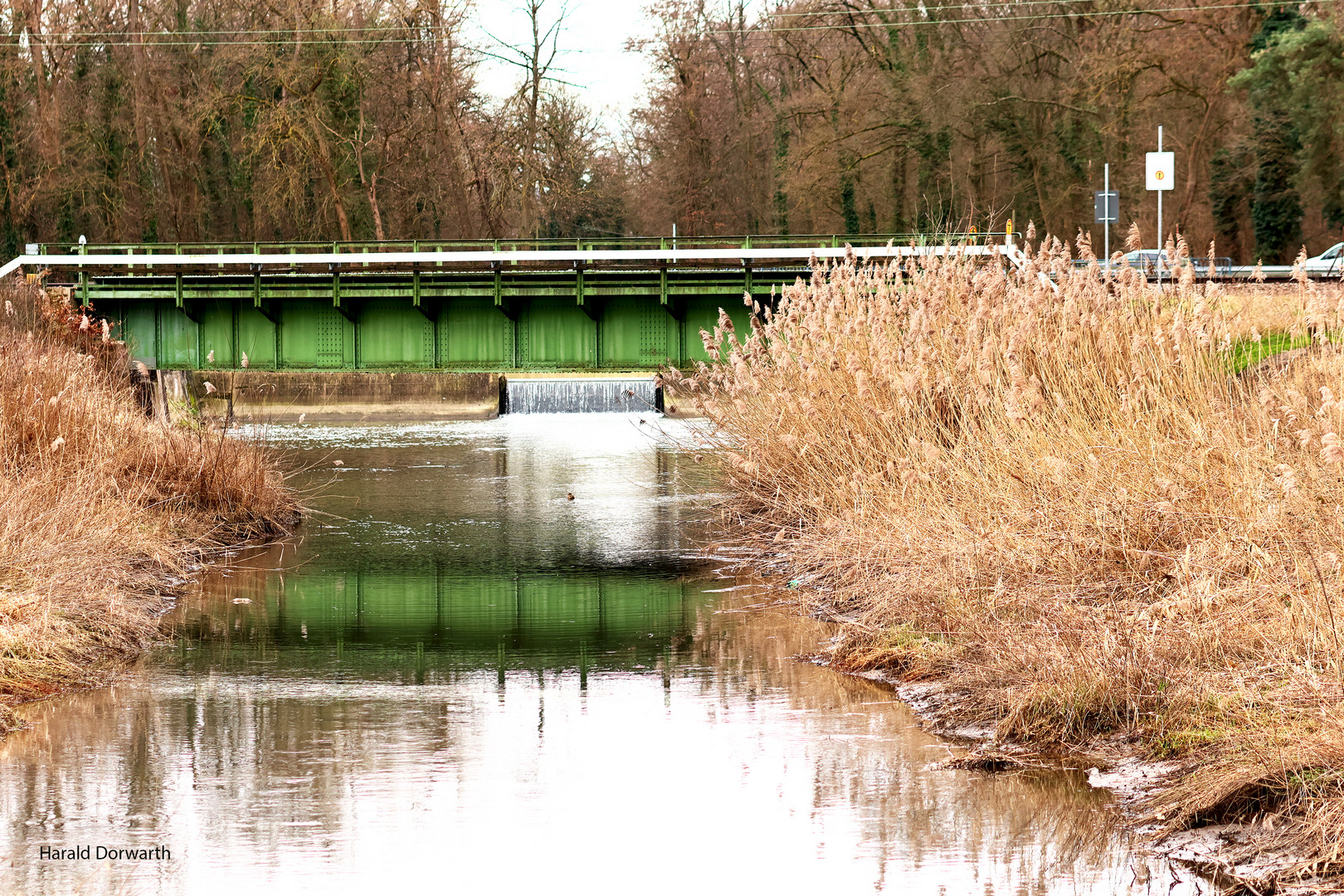 Saalbach unter der Eisenbahnbrücke bei Karlsdorf