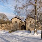 Saalburg im Schnee