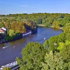 Saale und Halle-Kröllwitz vom Burgfried auf Giebichenstein