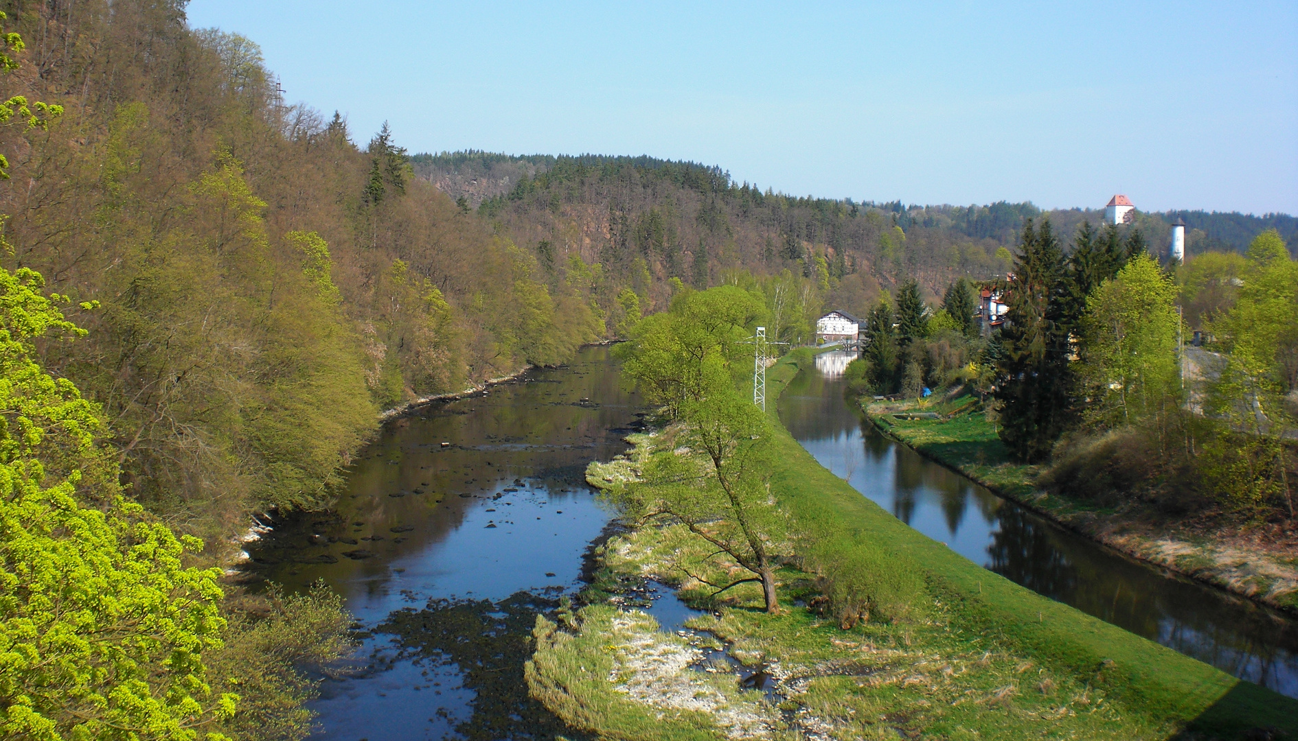 Saale und Mühlgraben Ziegenrück