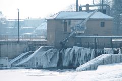 Saale - Wehr in Calbe /Sachsen-Anhalt