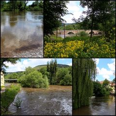 Saalelandschaft am Burgauer Wehr in Jena