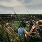 Saaletal im Burgenland Blick auf die Rudelsburg