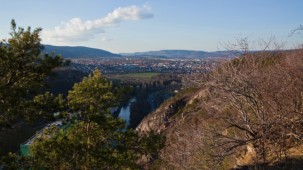 Saalfeld - Blick vom Bohlen