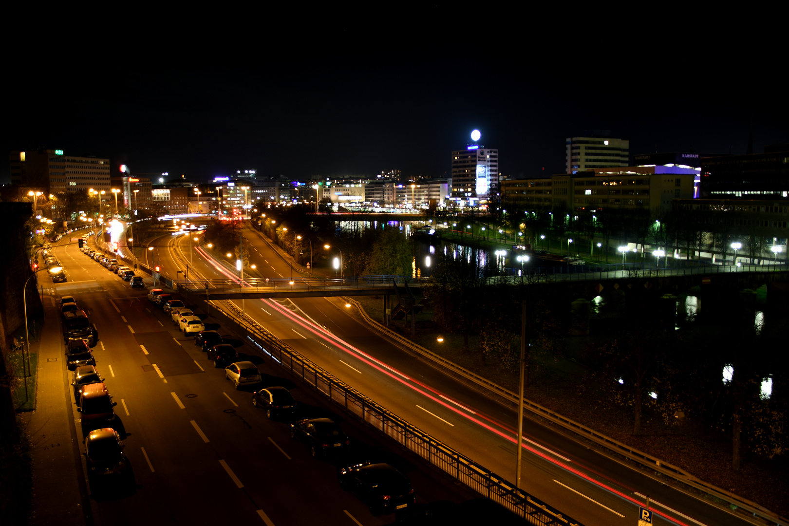 Saarbrücken bei Nacht