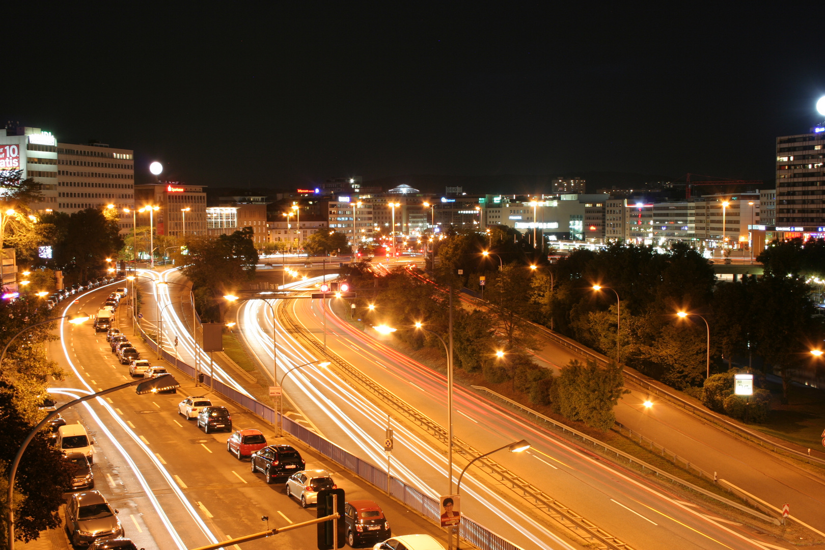 Saarbrücken bei Nacht