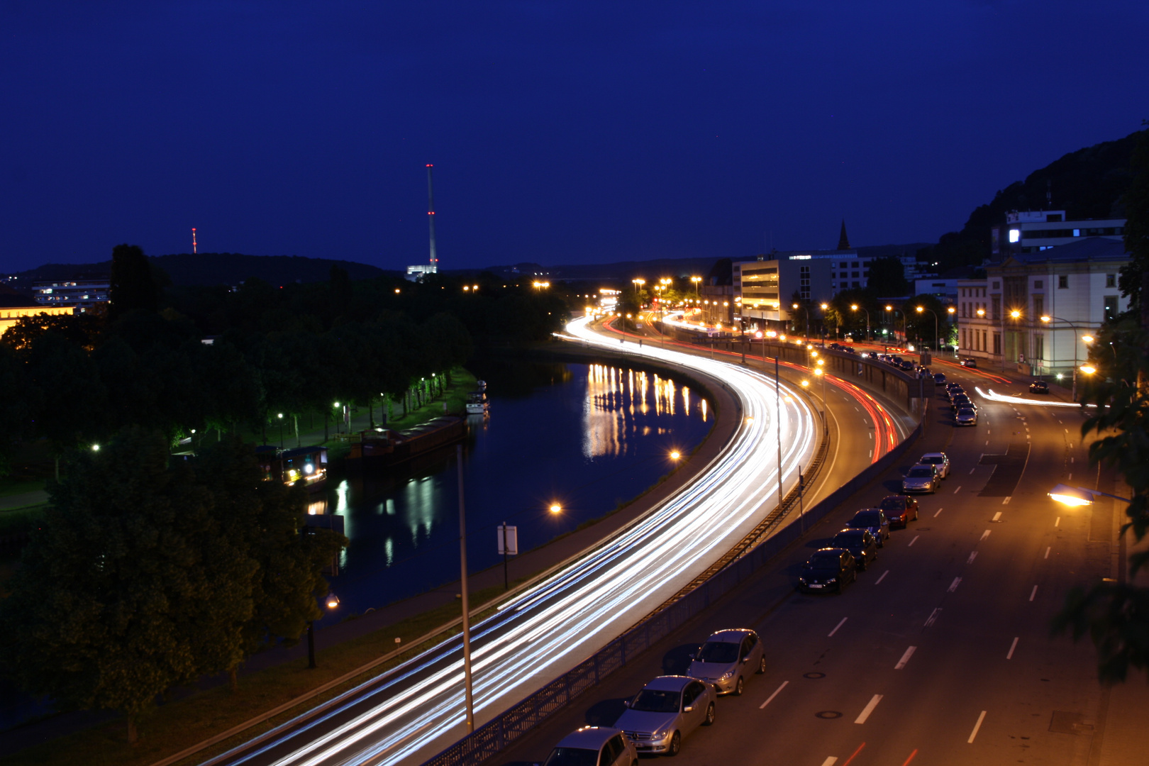 Saarbrücken bei Nacht