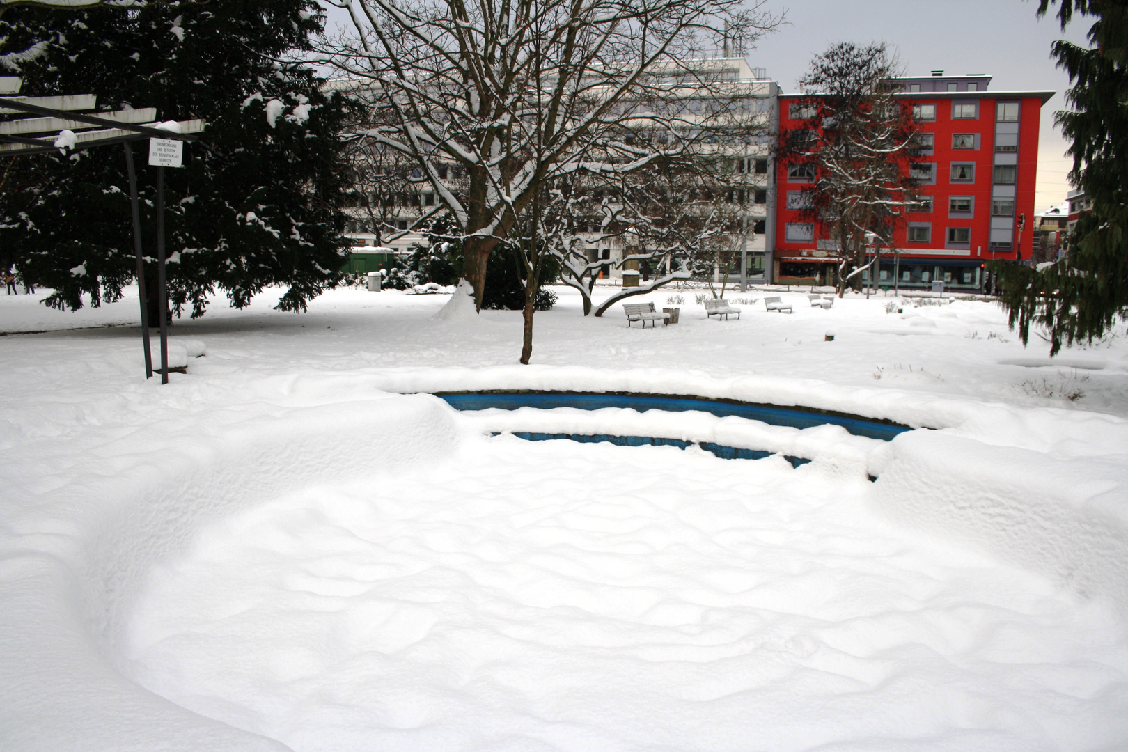 Saarbrücken im Schnee