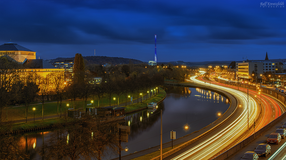 Saarbrücken zur blauen Stunde