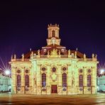 Saarbrücker Ludwigskirche bei Nacht