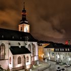 Saarbrücker Schlosskirche bei Nacht
