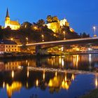 Saarburg bei Nacht