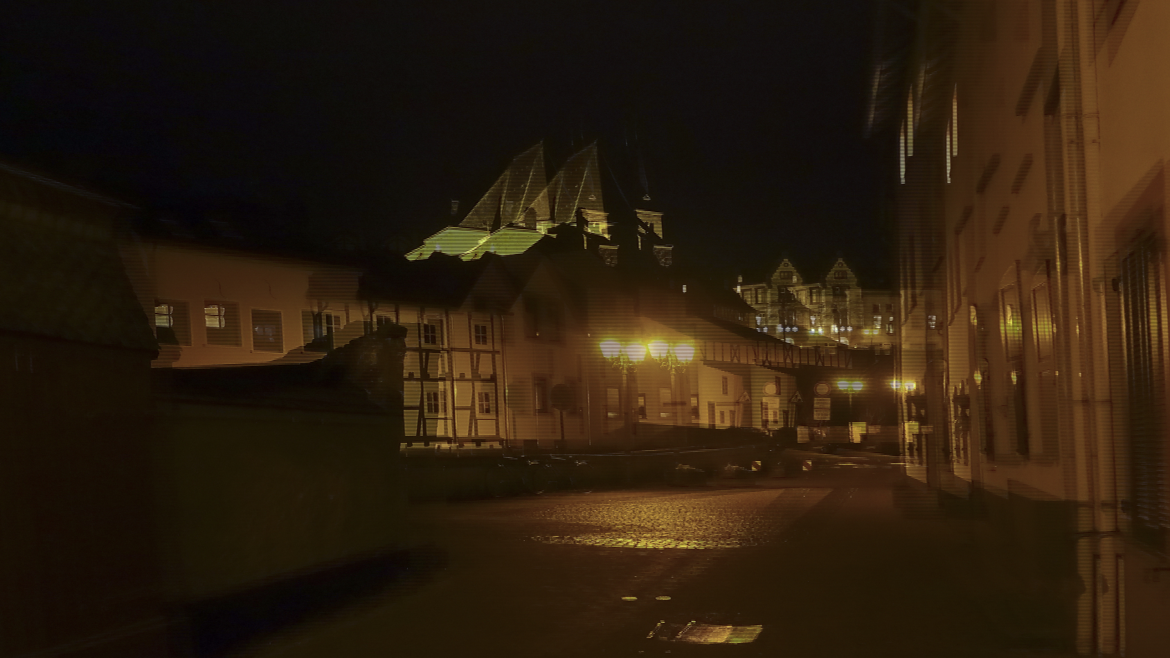 Saarburg bei Nacht 4 (3D)