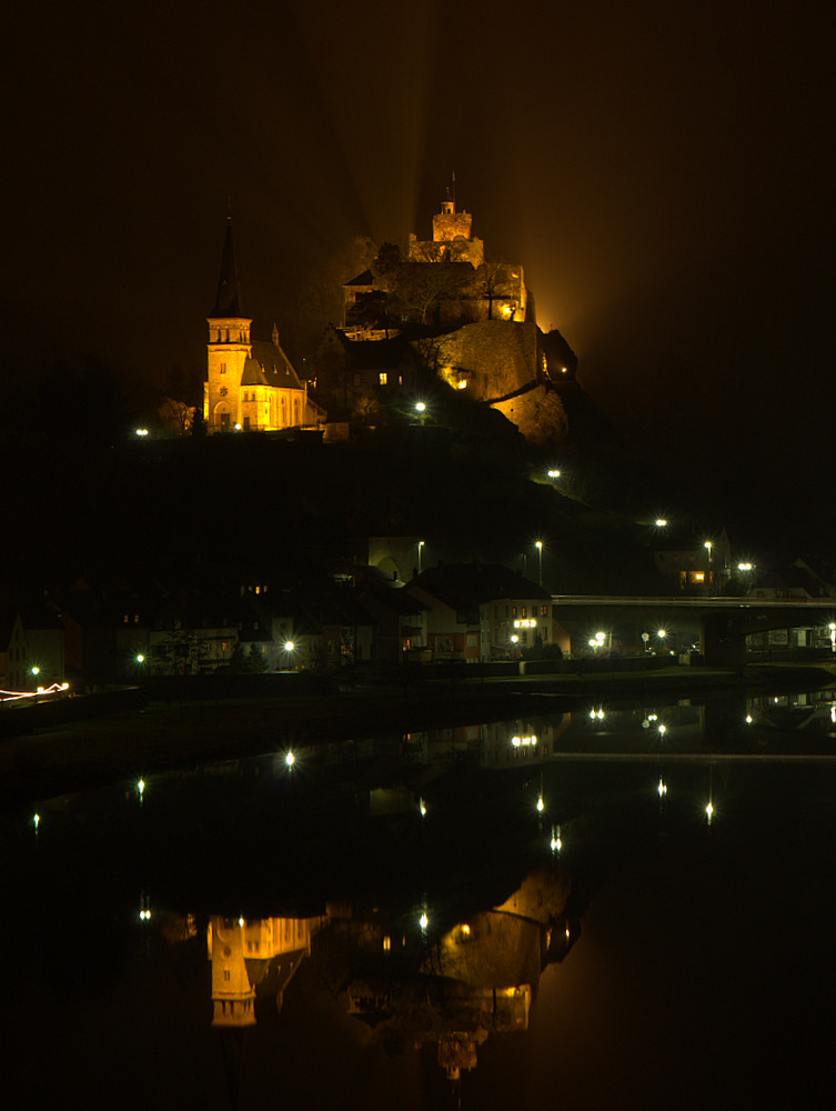 Saarburg bei Nacht 4