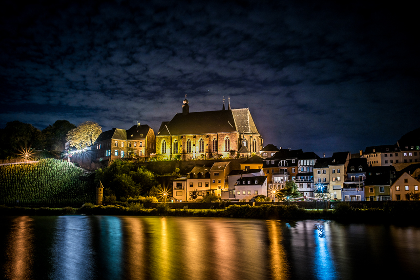 Saarburg bei Nacht 