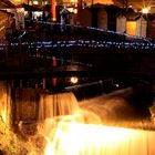 Saarburg Wasserfall Weihnachten