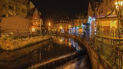 Saarburg Weihnachtsmarkt - die Nacht vor der Eröffnung