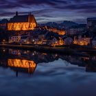 Saarburg zur blauen Stunde