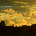 Saaremaa - Abendhimmel auf dem Weg nach Kuressaare (August 2013)