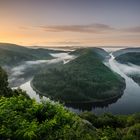 Saarschleife im Sonnenaufgang