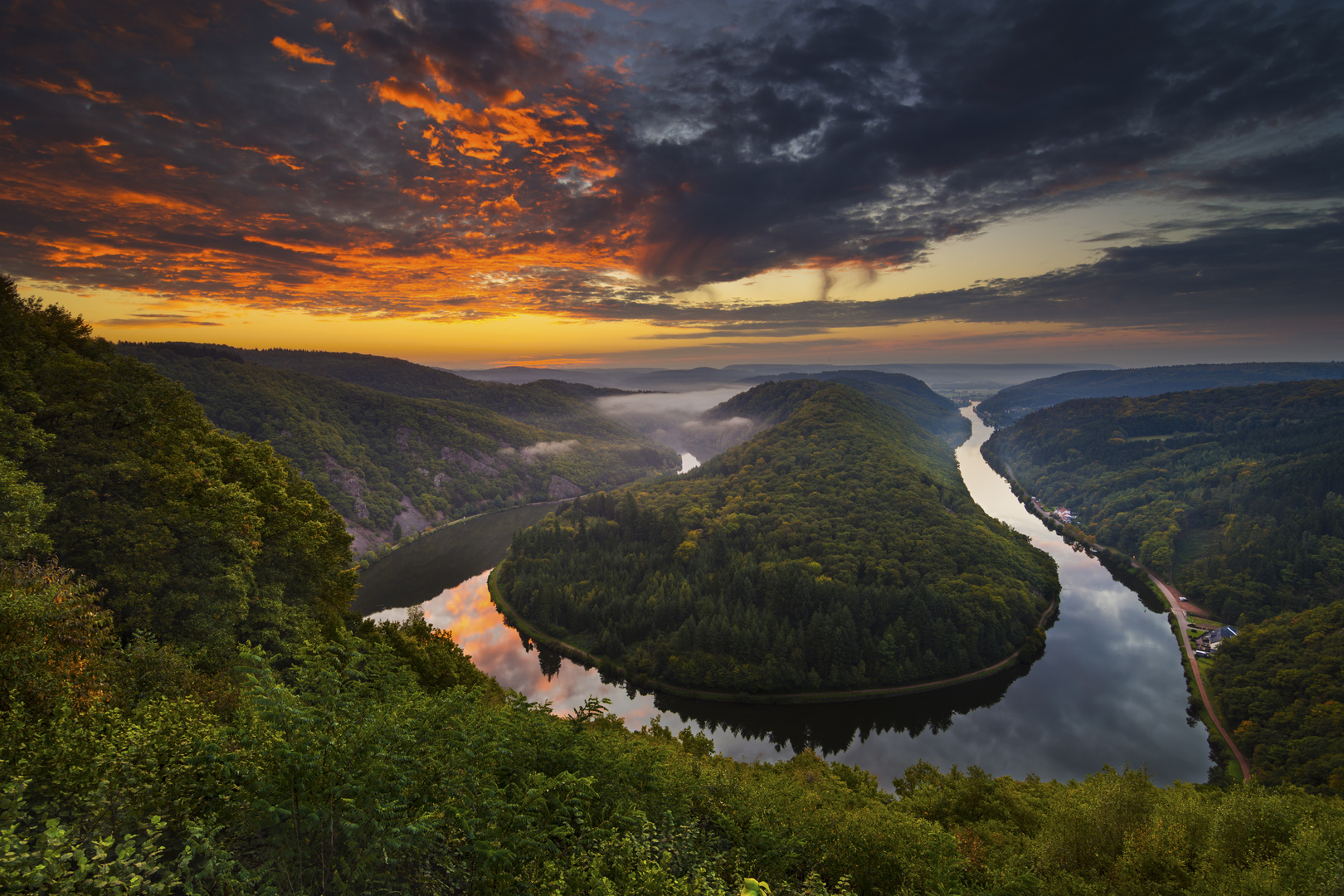 Saarschleife, Versuch 2 Foto & Bild | landschaft, bach ...