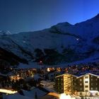 Saas Fee zur blauen Stunde