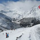 Saas Grund vom Kreuzboden die 4000er im Blick