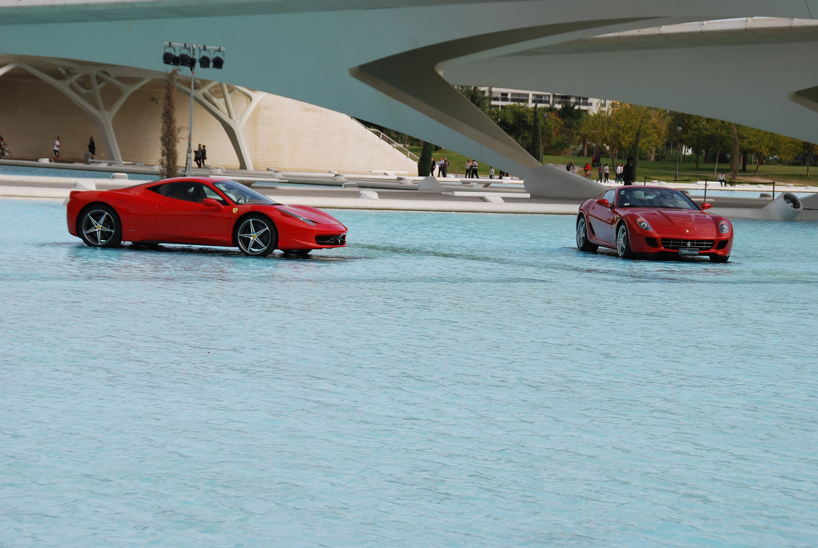 ¿Sabe nadar el ferrari?