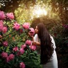 Sabina in Rhododendrons