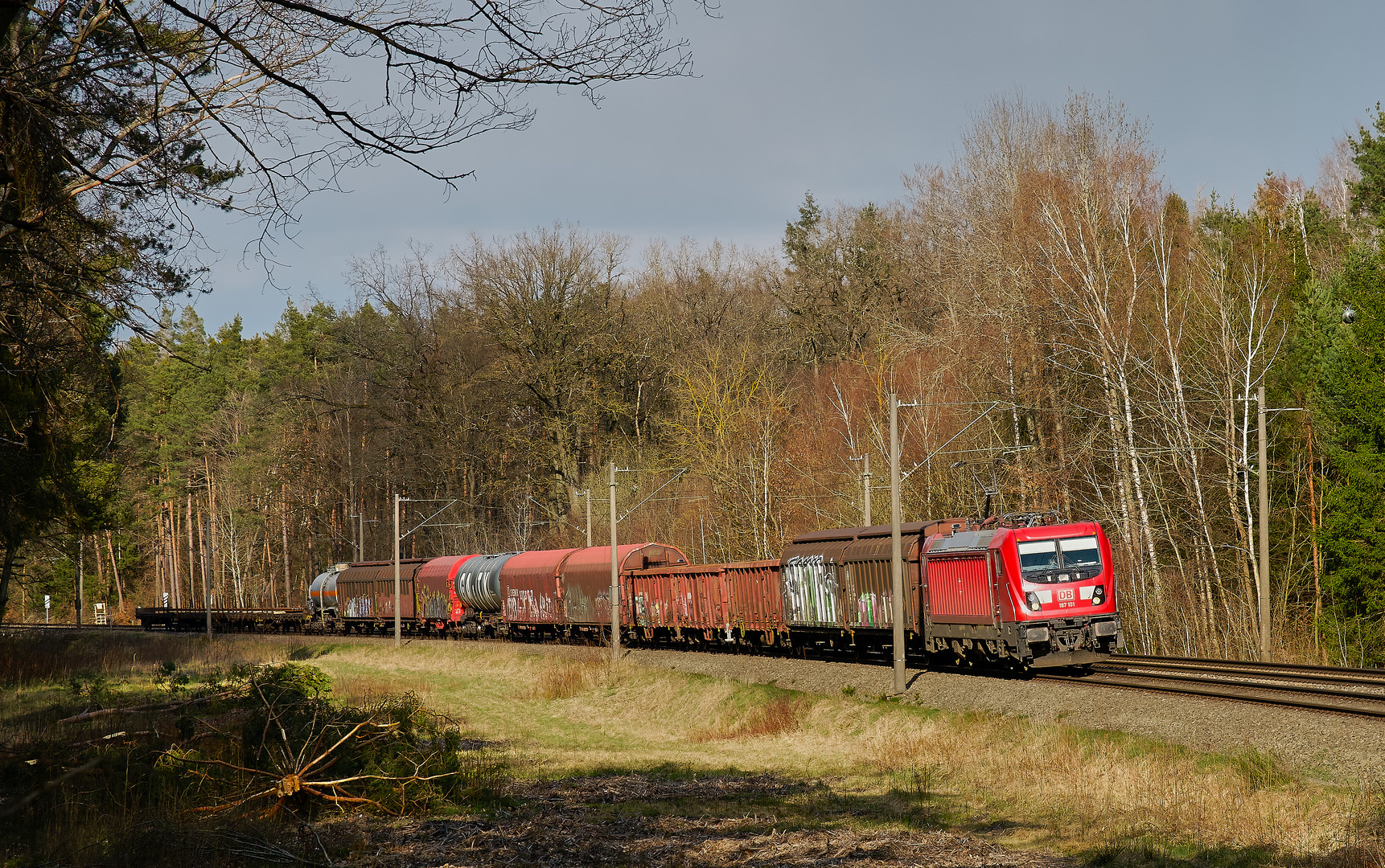 Sabines Spuren und Modellbahngüterzug