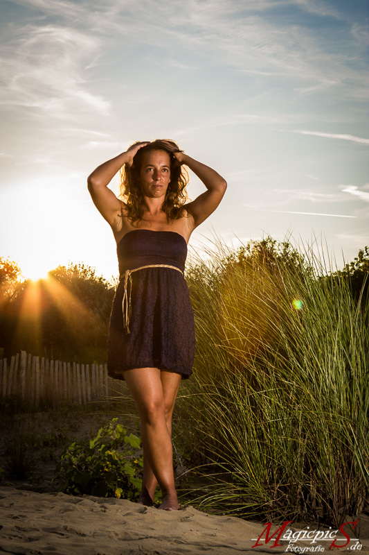 Sabrina am Strand von Marina